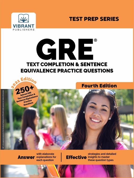 Title details for GRE Text Completion and Sentence Equivalence Practice Questions () by Vibrant Publishers - Available
